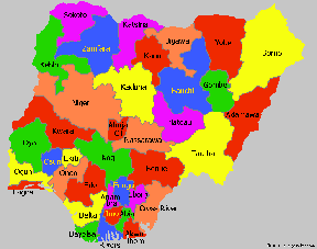 map of nigerian states