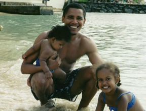 obama and daughters