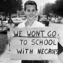 we won't go to school with negroes
