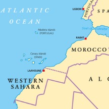 map of western sahara