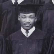 martin luther king in graduation outfit